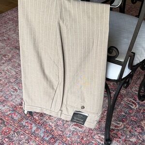 Banana Republic Taupe Pinstripe Men's Cotton Dress Pants